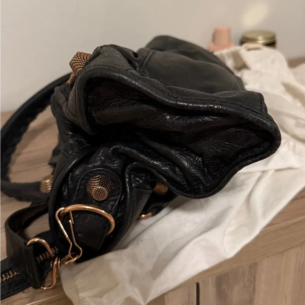 Balenciaga Black Leather Satchel - Picture 9 of 11